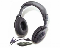 Deluxe Headset with Clip-on Microphone & Vol Control