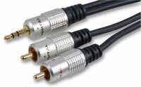 Pure HQ OFC 3.5mm Stereo Jack to 2 RCA Phono Plugs Cable Gold  3m
