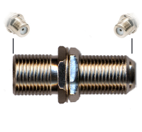 F Type Connector Coupler for Joining Satellite Virgin Cables