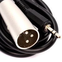 3.5mm Stereo Jack (PC/Laptop) to XLR Male (Mixer/Speaker) 2m