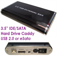 eSATA and USB 2.0 Combo Enclosure for IDE & SATA 3.5" Hard Drive