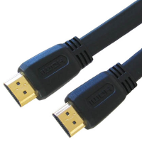 HQ FLAT HDMI Male Plug to Plug Cable Lead GOLD PLATED  5m