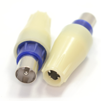Philips Coax Connectors 2 x Male HQ Plugs for RF Coaxial Cables
