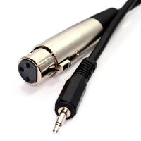 3.5mm Mono Jack (PC/Laptop) to XLR Female (Mixer/Speaker) Cable 2m