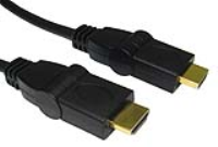 180 Degree Swivel Ended Multi Angle HDMI Cable Lead Gold 1.8m