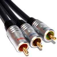PROFIGOLD Gold Component RGB YUV 3 RCA Male To Male Cable 1.5m