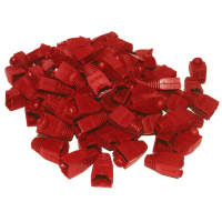 Boot for RJ45 Ethernet Network Cables RED Pack of 100 Boots