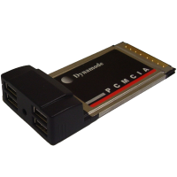 Dynamode 4 Port USB 2.0 Cardbus PCMCIA Laptop Card