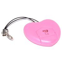 Pink Heart USB MicroSD TransFlash Memory Card Reader