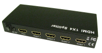 HDMI Splitter 4 Port 1 Device to 4 TVs Powered Amplified UK PSU