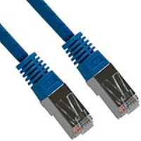 Network Cat5E FTP Ethernet LAN SHIELDED Patch Cable Lead  2m BLUE