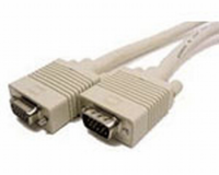 50cm VGA Cable HD15 Male to Male PC to Monitor Lead Beige