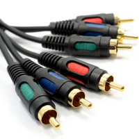 Component Video RGB YUV 3 Phonos To 3 Phono Cable Lead 25cm 0.25m