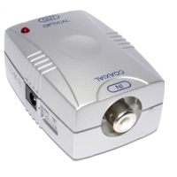 Digital Audio Coax SPDIF Phono RCA to Optical TOS Converter Adapter