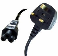 Power Cord UK Plug to C5 Clover Leaf CloverLeaf Lead 5m Cable