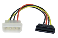 Molex LP4 4 pin to SATA 15 pin Power Adapter Cable Lead