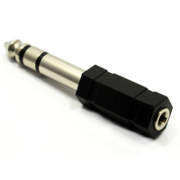 3.5mm (3.5 mm) Stereo Socket to 6.35mm Stereo Jack Converter Adapter