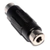 3.5mm (3.5 mm) Jack Coupler Joiner Stereo (Headphone Jack) Black