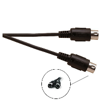 MIDI 5 Pin DIN Plug to 5 Pin DIN Plug Screened Cable 6m