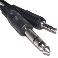 3.5mm Stereo Jack Plug to 6.35mm Stereo Jack Plug Cable 0.5m 50cm