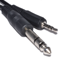 3.5mm Stereo Jack Plug to 6.35mm Stereo Jack Plug Cable 5m