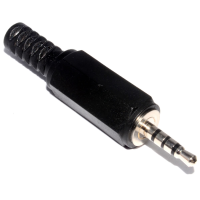 2.5mm 4 Pole Jack Plug For Audio and Video Soldering End