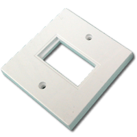 Faceplate 1 Port 86 x 86mm Single Port Low Profile  for RJ45 Modules