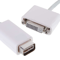 Mini-DVI Male to DVI 24+1 Female Adapter Cable White 13cm