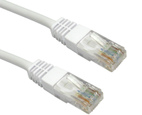 White Network Ethernet RJ45 Cat5E-CCA UTP PATCH 26AWG Cable Lead  1.5m