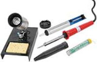 4 Piece Soldering Tool Kit 230V Iron/Desoldering Pump/Stand/Solder