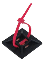 Black Cable Tie Base 28mm x 28mm Pack of 10