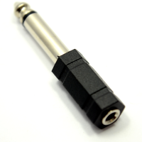 3.5mm Stereo Jack Socket to 6.35mm Mono Jack Plug Adapter Converter