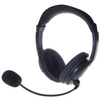 Computer Gear Stereo Padded Headphones and Flexible Microphone