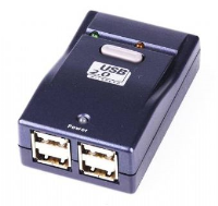 Gembird USB 2.0 Switching Hub Sharing 4 USB Devices Among 2 Users