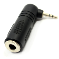 6.35mm Jack Socket to Right Angled 3.5mm Stereo Jack Plug Adapter