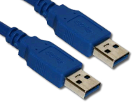 LMS DATA USB 3.0 SuperSpeed Type A Plug to A Plug Cable Blue 2m