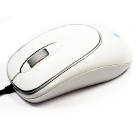 Computer Gear USB 2.0 or PS2 3 Button Scroll Wheel White Optical Mouse