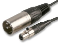 3 Pin Male XLR Plug to 3 Socket Female Mini XLR Cable 2m