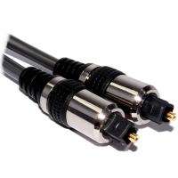 CHROME HQ 5mm TOS Link Optical Digital Audio Cable Lead 2m