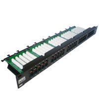 50 Port Vertical Punch Down UTP Telephone Voice Patch Panel