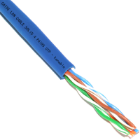 CAT5e UTP COPPER Ethernet Network SOLID Cable Reel 100m BLUE