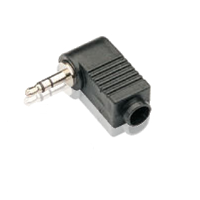 3.5mm Right Angled Stereo Jack Plug Terminal Casing