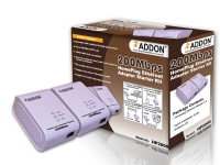 ADDON 200Mbps Homeplug Ethernet Adapter Starter Kit