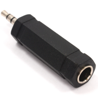 6.35mm Stereo Jack socket to 3.5mm Stereo Jack Plug Adapter