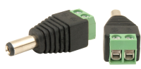 Easy Wire Power 2.1mm DC Plug For CCTV Cameras With Screw Terminals