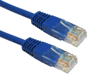 Blue Network Ethernet RJ45 Cat5E-CCA UTP PATCH 26AWG Cable Lead  1m