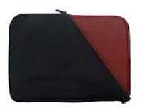 Notebook Slip Case Sleeve Black & Red for 12.1 Inch Laptops/Netbook