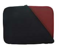 Notebook Slip Case Sleeve Black & Red for 15.4 Inch Laptops
