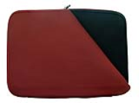 Notebook Slip Case Sleeve Red & Black for 17.4 Inch Laptops