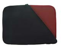 Notebook Slip Case Sleeve Black & Red for 17.4 Inch Laptops